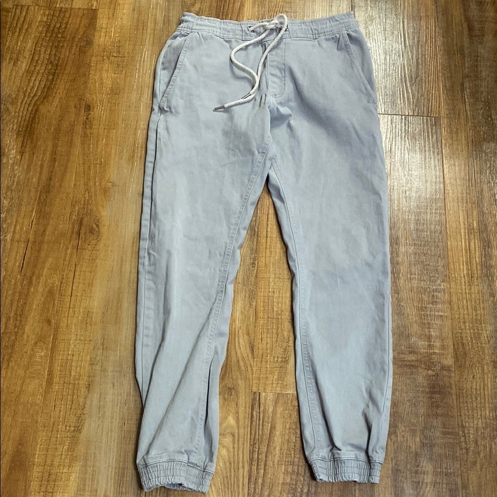 Beyond the limit BTL gray cotton drawstring joggers size small